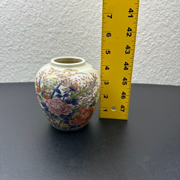 Japanese Vintage Porcelain Vase Painted By Shibata Toki Flower/Butterfly - Picture 7 of 9
